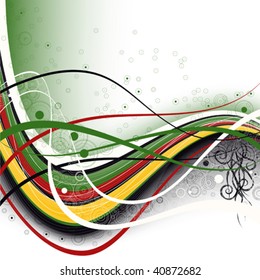 beautiful abstract background with wavy line and pattern from circle