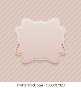 Beautiful Abstract Baclground with Blank Empty Frame. Vector Illustration EPS10