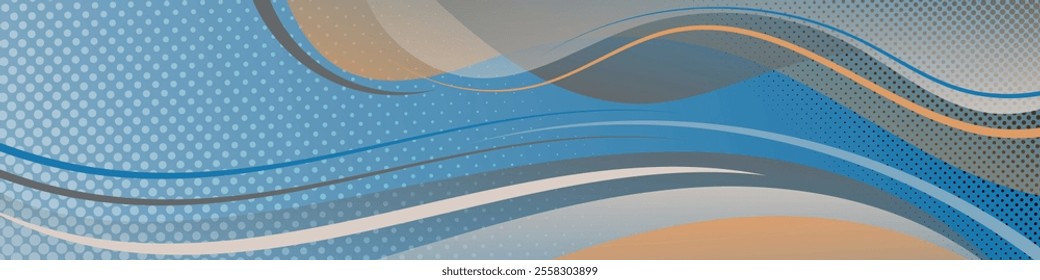 Beautiful abstract banner in pastel colors. An excellent banner for advertising, posters, postcards, business cards, corporate attributes and your other projects. Vector.
