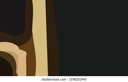 The beautiful abstract of black and gold color blend vector. It is suitable for content background and elegant themed home decorations such as wall paintings or photo frames on the wall.