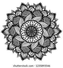 Download Sunflower Mandala Tattoo