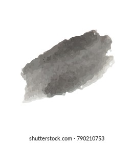beautiful abstract black watercolor art hand paint on white background,brush textures for logo.There is a place for text.Perfect stroke design for headline.luxury boutique Illustrations.