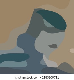 The beautiful abstract of blend color vector. It is suitable to elegant themed home decorations such as wall paintings or photo frames on the table.