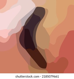 The beautiful abstract of blend color vector. It is suitable to elegant themed home decorations such as wall paintings or photo frames on the table.