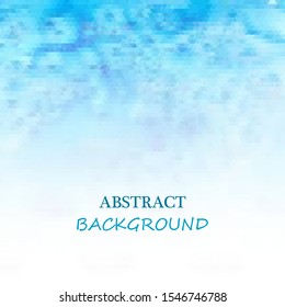 Beautiful abstract blue background with triangle mosaic.
