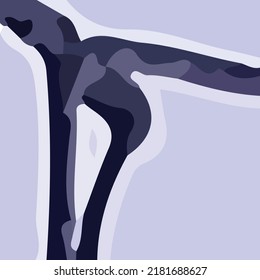 The beautiful abstract of blue and navy color blend vector. It is suitable to elegant themed home decorations such as wall paintings or photo frames on the table.