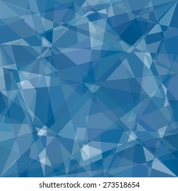 Beautiful abstract Blue polygonal pattern. Geometric backdrop. Gem crystal texture. 