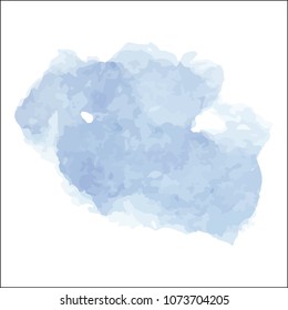 beautiful abstract blue watercolor art hand paint on white background,brush textures for logo.There is a place for text.Perfect stroke design for headline.luxury boutique Illustrations.