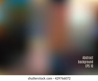 Beautiful abstract blurred colorful effect background. Defocused abstract texture background for your design. Vector illustration