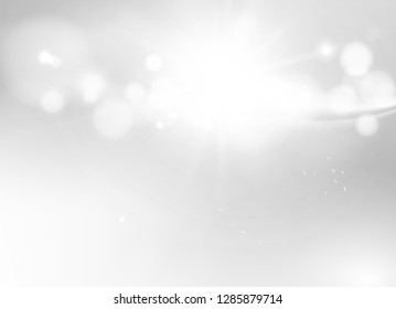 Beautiful abstract business template on white backdrop. Blur bokeh and gray light background. Defocused and blurred background. Vector illustration.