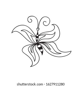 Beautiful abstract butterfly. Vector illustration