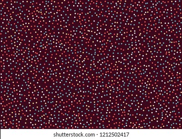 Beautiful abstract Christmas background texture (seamless) with colorful dots