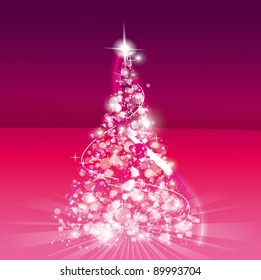 beautiful abstract Christmas tree