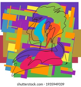 beautiful abstract color vector illustration