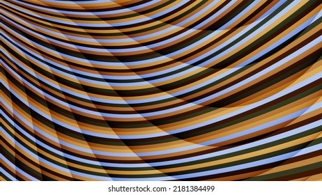 Hermoso fondo colorido abstracto. Bandas lisas y translúcidas sobre la superficie de rayas lisas multicolores. Una plantilla para los proyectos. Vector.