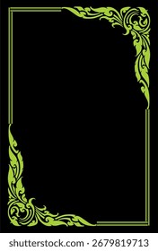 Un hermoso diseño abstracto de Vector de flores de esquina