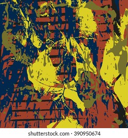 Beautiful abstract dark graffiti pattern vector illustration