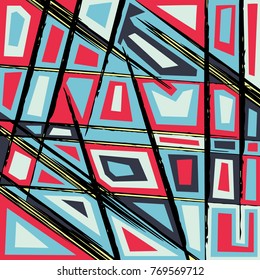 Beautiful abstract dark graffiti pattern vector illustration