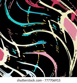 Beautiful abstract dark graffiti pattern vector illustration