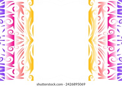 Hermoso diseño abstracto del patrón étnico de batik dayak borneo 