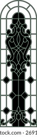 A beautiful abstract door design