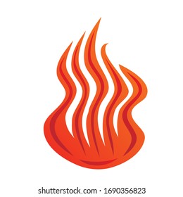 Beautiful abstract flame. Vector illustration