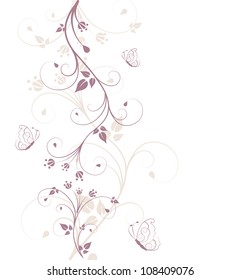 Schöner, abstrakter floraler Hintergrund