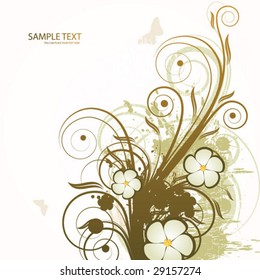 beautiful abstract floral background