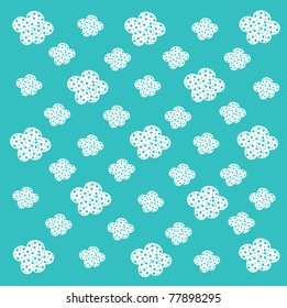 Beautiful abstract floral background in soft turquoise and white- Great for textures and backgrounds for your projects!