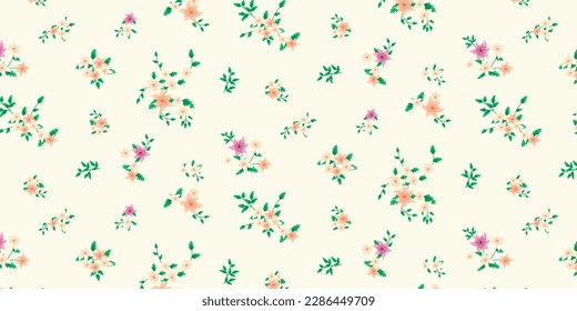 Beautiful abstract floral background. Suitable for fabric, bikini, outfit and scrapbook or decor. Fill pattern on swatches