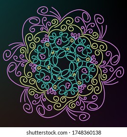 Beautiful abstract floral background vector