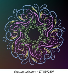Beautiful abstract floral background vector