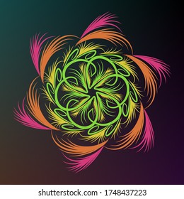 Beautiful abstract floral background vector