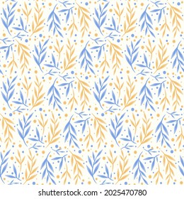 Beautiful Abstract Floral Seamless Pattern, Trendy Seamless Floral Pattern, Vintage Floral Pattern