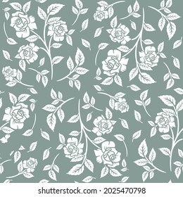 Hermoso Patrón Abstracto Floral Sin Marea, Patrón Floral Impresionante, Patrón Floral Vintage