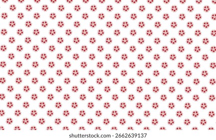 Hermoso fondo de patrón sin fisuras florales abstractas. Fondo ornamental de Vector rojo.