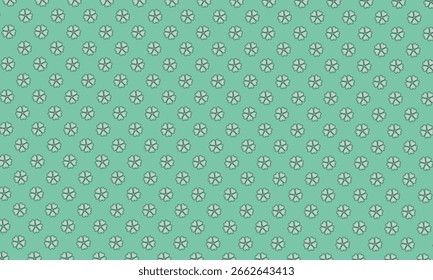 Beautiful abstract floral seamless pattern background. Green vector ornamental background.