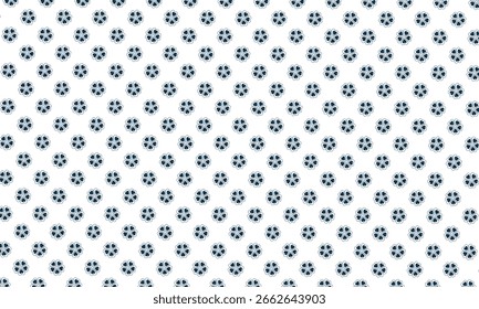 Beautiful abstract floral seamless pattern background. Dark blue vector ornamental background.