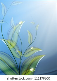 beautiful abstract floral vector background. Eps10