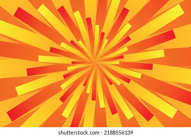 beautiful abstract flower illustration with gradient yellow, orange and red petals. Template for cover, flyer or banner. High quality illustration. Vector EPS 10 pattern