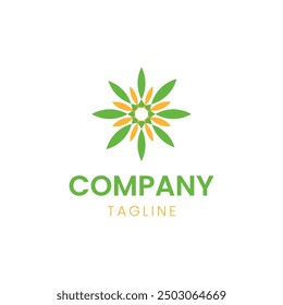 Un hermoso logotipo abstracto de flores, adecuado para empresas que representan el lujo, la elegancia y la simplicidad.