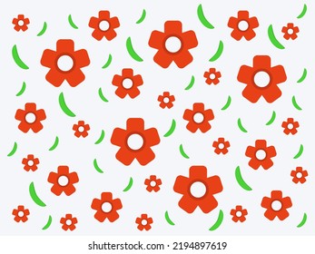 Beautiful abstract flower pattern. 
Background design. Vector Illustration. Suitable for Web Landing Pages, Icons, Sticker and Backgrounds.