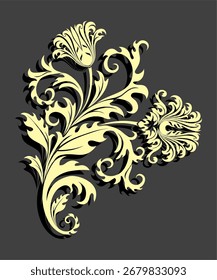 A beautiful abstract flower vector design