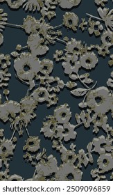 beautiful abstract flowers pattern suitable for wall decoration or textile design