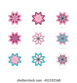 Beautiful abstract flowers vector design