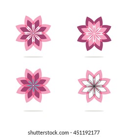 Beautiful abstract flowers vector design