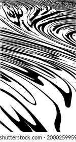 Beautiful abstract fractal  pattern black vector