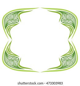Beautiful abstract frame. Vector illustration.
