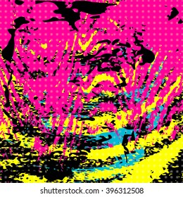 Beautiful abstract gentle graffiti pattern vector illustration