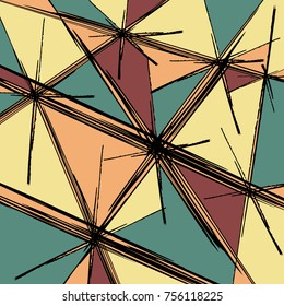 Beautiful abstract gentle graffiti pattern vector illustration